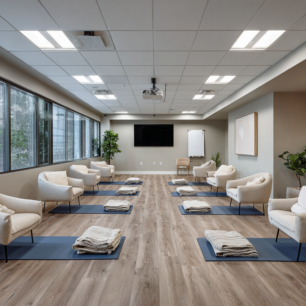 Common area lounge at Bakersfield Mental Advisors in Bakersfield, California